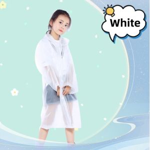 Outdoor Kids Raincoat EVA Waterproof Hoodie Girls Boys Kindergarten Student Raincape Hiking Travel Reusable Rain Jacket