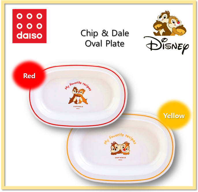 [DAISO KOREA] Chip & Dale Melamine Oval Plate | Lazada Singapore