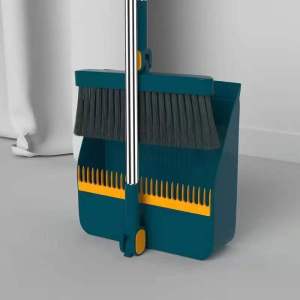 SG 2 in 1 Rotatable Foldable Sweeper Broom Dustpan Set Tangle Hair Outdoor Broom Set Penyapu Penyodok Set 扫把 簸箕 一套 组合