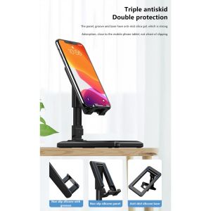 Promo Stand holder lipat HD28 folding desktop Phone Liftable Foldable Universal penyangga dudukan HP Tablet