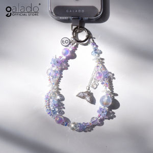 GALADO Mystic Tides Phone Charm Mermaid Tail Purple Crystal