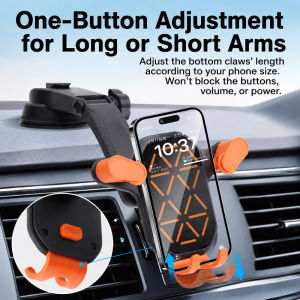 Car Phone Holder Universal Mount 360° Rotation for Dashboard & Air Vent Universal Compatibility