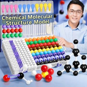 DOOUR Nhựa Bộ mô hình phân tử hóa học Giáo dục Dụng Cụ Hỗ Trợ Giảng Dạy Hóa Học Mô hình nguyên tử hóa học hữu cơ Chuyên nghiệp Bộ mô hình bóng và gậy Sinh viên