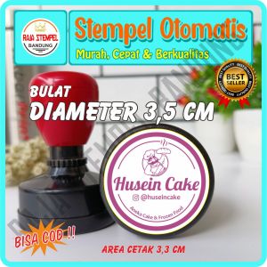 Stempel Flash Bulat 35 CM stampel online shop Stempel otomatis stampel perusahaan stemple logo stample instansi pemerintahan dinas kedinasan stempel usaha