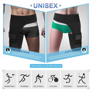 【Local delivery】 Hip Support Belt Groin Support Sciatica Pain Relief Thigh Strap Compression Brace Joints Groin Arthritis Hip Protective Belt Groin-Protection-Belt