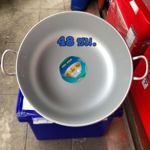 กระทะแขก 2 หู ทรงลึก ขนาด 3036404448 ซม. สำหรับทำขนม สำหรับทอด