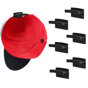 10Pcs Wall Adhesive Hat Hooks Baseball Caps No Drilling Strong Hold Hat Hangers