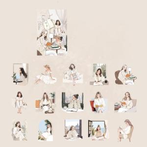 Reading Girl Sticker Lovely Sticker Decorative Sticker Cartoon Sticker For Journaling Scrapbooking And DIY Crafts