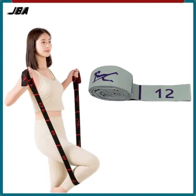 JBA Stretch Band 12 loops Flexible With Number Action Guidance Lengthen 135CM Soft Non Slip Elastic Band Body Shaping Dance Belt Yoga Band