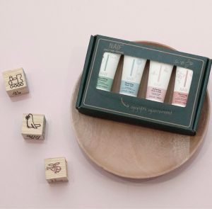 Naif Baby Mini Set (wash gel shampoo nurturing cream body lotion)