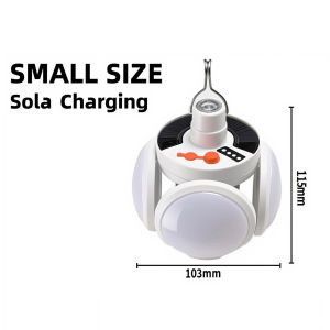 Solar Light 300W Led Night Light Folding Football Light Bulb Rechargeable Super Bright Waterproof Emergency Lamp Camping Light
