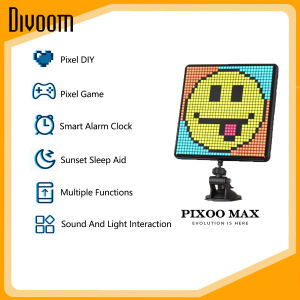 Divoom Pixoo Max Khung ảnh kỹ thuật số với Bảng hiển thị LED có thể lập trình nghệ thuật 32 * 32 Pixel Quà tặng Giáng sinh Trang trí ánh sáng gia đình