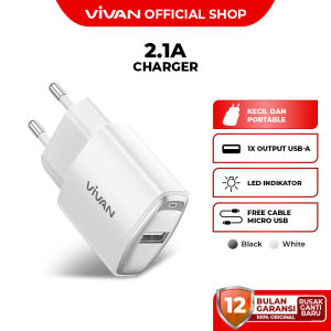 Charger VIVAN Power Oval 3C / 3L 3A 18W Original Quick Charging Fast Charging Garansi Resmi 1 Tahun