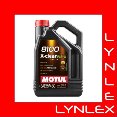 MOTUL X-CLEAN 8100 5W30 EFE - 5 Litres 100% GENUINE LYNLEX