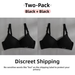 Boulder【Delivery 2-3 days】3pcs Cotton Ribbed Teen Bra for Girls Student Training Bra Wireless Thin Small Chest Push Up Sports Bra Adjustable Straps Everyday Wear