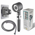 Handheld Shower Head High Pressure Filter Shower Head Water Saving 3 Modes Adjustable Massage With Hose bathroom Shower set. 