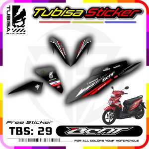 Sticker Striping Variasi Beat FI - Stiker Sticker Striping Motor Beat FI Motif Petronas. TBS.29