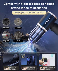 Wireless Portable Car Vacuum Cleaner Efficient Cleaning Super Suction Handheld Home Vacuum Dry Wet Vacuum