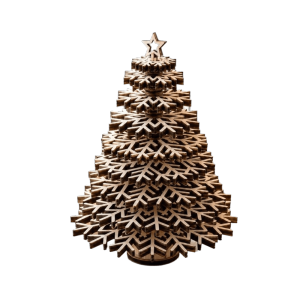 VOPPER Wooden Christmas Tree Ornament DIY Colorable Christmas Tree Statue Tabletop Decor Detachable Christmas Decoration Christmas