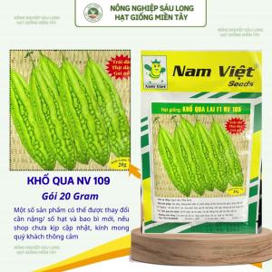 Hạt Giống Khổ Qua Lai F1 NV 109 Nam Việt – Trái Dài Thịt Dày Gai Nở – Gói 20g
