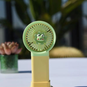 Mini Portable Fan YM88156 Plus Dudukan - Kipas Tangan - Kipas Angin Mini - Kipas Genggam Tangan - Kipas Karakter - Kipas Lucu