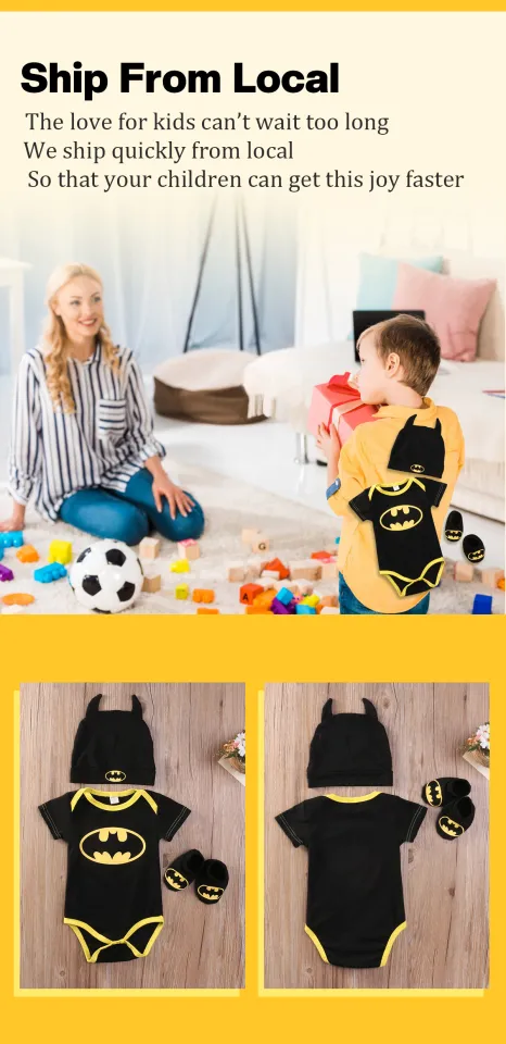 Batman Costume For Baby Boy Year Old Newborn Clothes Set Romper