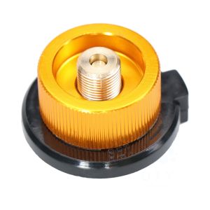 AFAU Outdoor Cylinder Adapter Camping Gas Stove Converter Canister Valve Adapter Lindal Type Valve Adapter Electronic Stove hiking Portable Foldable Split Stoves Windproof Windshield with Storage Case for Outdoor Backpacking Hiking