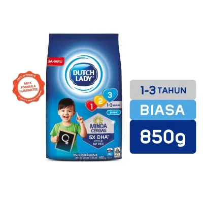 DUTCH LADY GUM 123 PLAIN 850G