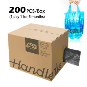 4 /800 Pieces Garbage Bag Plastic Bag Portable Garbage Household Thick Garbage Bag