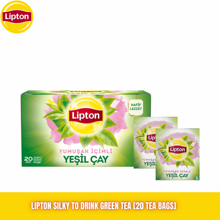 Lipton Silky To Drink Green Tea [20pcs*1g] [Best Before: 30/Jan/2026]