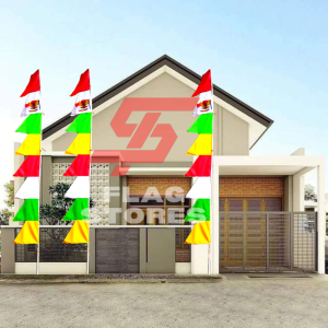 BENDERA UMBUL UMBUL WARNA WARNI 8SEGI GARUDA ZIGZAG WARNA HIJAU