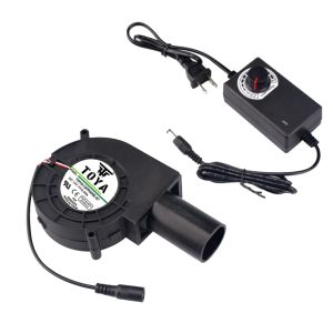 【In stock】Kipas Blower Bbq Mini Untuk Kompor Panggangan Outdoor 9733 12v 220v 5500 Rpm /Portable Blower Fan Blower Cooking Air Blower Kalan DC 12V Portable Blower with Speed Control