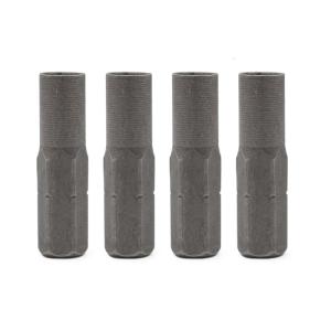 Reliable 6.35mm to 4mm Conversion Adapter Converter for Enhances Tool Functionality Carbon Steel Power Tool Accessories