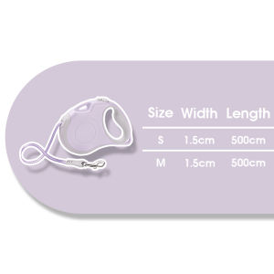 TRUELOVE Dog Leash Retractable Pet Leash Reflective with Anti Slip Handle Release Button Heavy Duty Strong Durable Hook for Small Medium Large Dog