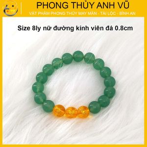 Vòng phong thủy tam hợp tỵ dậu sửu chất liệu mã não - size 8 10ly - Có khai quang may mắn tài lộc - Bảo hành 12T - Phong Thủy Anh Vũ