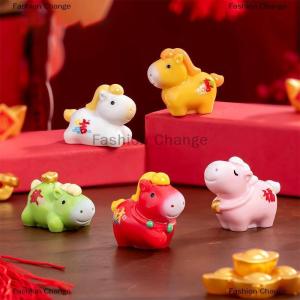 [COD] Fashion Change Mini Horse Figurines Resin Horse Model Miniature Fairy Garden Moss Landscape DIY Terrarium Crafts Car Interior Decoration