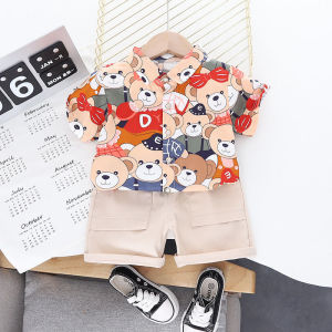 lovely bear kid clothes for boys and girls pakaian budak perempuan Children clothing baju baby lelaki