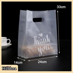 [Hilldora] 50 cái cảm ơn bạn nhựa kẹo Túi Quà Tặng Túi mua sắm đám cưới Gói Túi