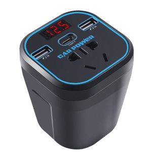 Portable High-power car inverter 12v24v to 220v charger car multi-function with USB charging car power converter suitable for common car models