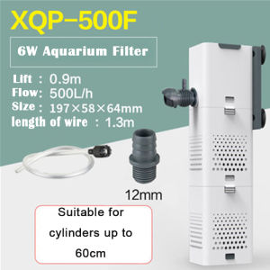 4 In 1 Aquarium Filter Pump 500L/h 1000L/h 1500L/h 6W/15W/23W Fish Tank Submersible Air Oxygen pump