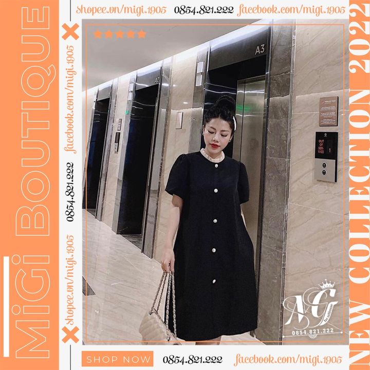 Váy đầm nữ Bigsize dáng suông tay ngắn cổ chữ v bánh bèo mùa hè Phong cách Hàn  Quốc Thời Trang đẹp | Shopee Việt Nam
