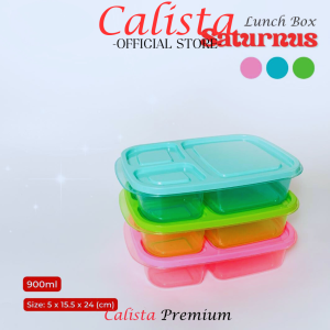 CALISTA LUNCH BOX CALISTA SATURNUS PREMIUM  WADAH TEMPAT BEKAL MAKAN ANAK