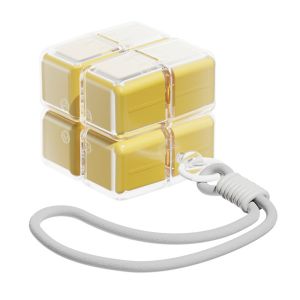 JESJELIU ic Magic Cube Box Moisture-Proof 8 Grids Seven Days Pill Case Creative with Lanyard Pill Dispenser for HomeTravel