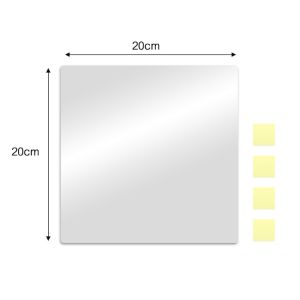 6/10pcs Square Acrylic Self-adhesive Mirror Stickers / Flexible 3D Mirror Wall Stickers / DIY Reflective Soft Mirror Stickers for Home Decor