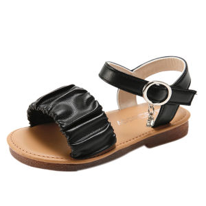 Dép Quai Hậu Bé Gái Dép Xăng Đan Bé Gái Dép Sandal Quai Nhún Bèo Hàng Quảng Châu Cao Cấp Full Box Da Mềm Êm Chân