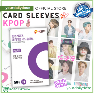 Popcorn Sleeves Photocard 50 Pcs Kpop Star BTS ENHYPEN TXT SEVENTEEN Sleeve HARD