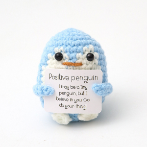 Crochet Mini Knitted- Emotional Support Crochet Toy Emotional Support Gifts for Women Men Funny Office Desk Decor