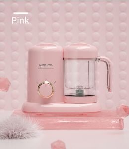 MISUTA Intelligent Baby Food Processor Baby Food Steamer Vegethable Blender Fruits Porridge Mixer with Free adapter