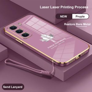 Softcase Maple INFINIXH HOT 50 4G / 5G Casing Terbaru Ponsel Case Plating Silikon