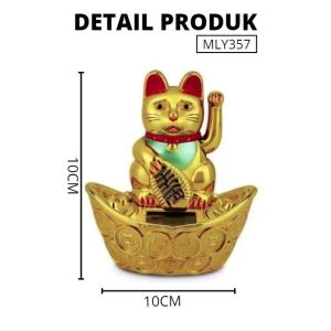 Pajangan Lucky Cat Kucing Solar Pajangan Kucing Goyang Tangan Solar Lucky Cat Kucing Panggir Rejeki